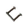 Bird Perch Wood Stand Natural Wood Stick Standing Climbing Bar Paw Grinding Toy for Birds Cage Accessories U-Shape