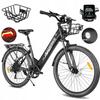 Samebike - RS-A01 Pro - Электровелосипед - Двигатель 1000 Вт - Аккумулятор 36 В 15 Ач - Макс. скорость 35 км/ч - Запас хода 90 км - Черный
