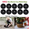 New Tree Protection Weed Mats Ecological Control Cloth Mulch Ring Round Weed Barrier Plant Cover for Indoor Outdoor Garden