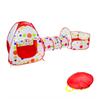 ACTNOW Tent Tunnel 3 Piece Set Kids Tent Foldable Ball Pool Basket Net with Storage Bag Gift for Girls Boys Christmas Birthday Baby Gift Children's