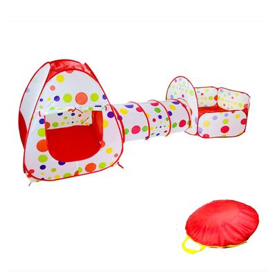 Actnow Tent Tunnel Set 3 Piece Детская палатка Складная корзина для бассейна с мячами Сетка с сумкой для хранения Подарок для девочек и мальчиков Подарок на Рождество, день рождения, для детей