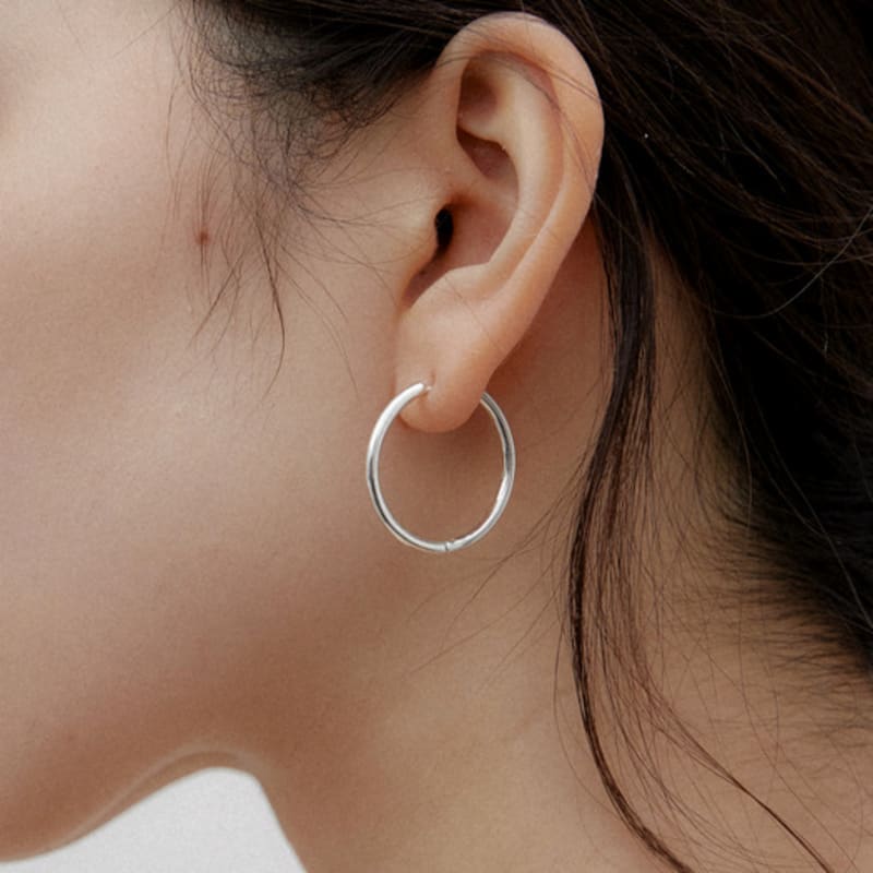 byweekend Basic ring earring_25mm