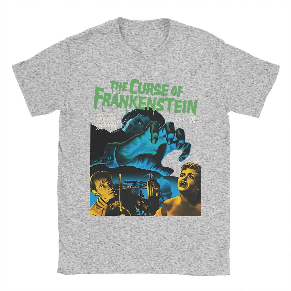Men Women's The Curse of Frankenstein T Shirt  Pure Cotton Clothes Funny Short Sleeve Round Collar Tee Shirt 4XL 5XL 6XL T-Shirt