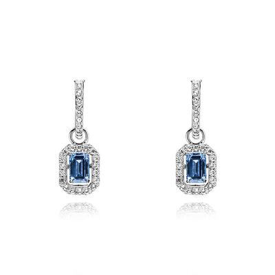 5619500 Серьги-кольца с подвесками Una Angelic