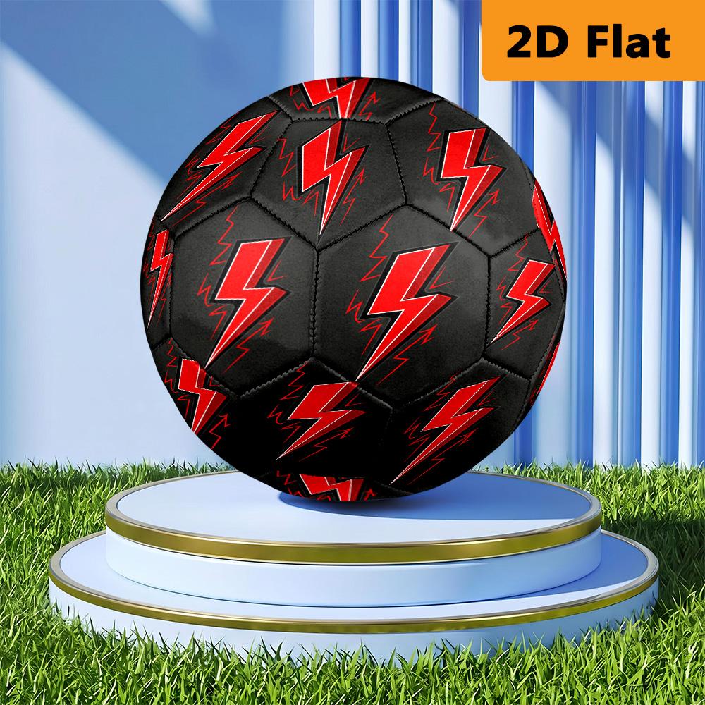 Neon Flame Skull Size Soccer Ball High Elasticity Match Universal Unique Gift Soccer Ball Suitable For Both Training And Competition Outdoor Sports