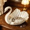 3D-печатный поднос для украшений в форме лебедя, подставка-лоток для серег, ожерелий, колец в форме лебедя, декоративный поднос-органайзер для ключей, безделушек