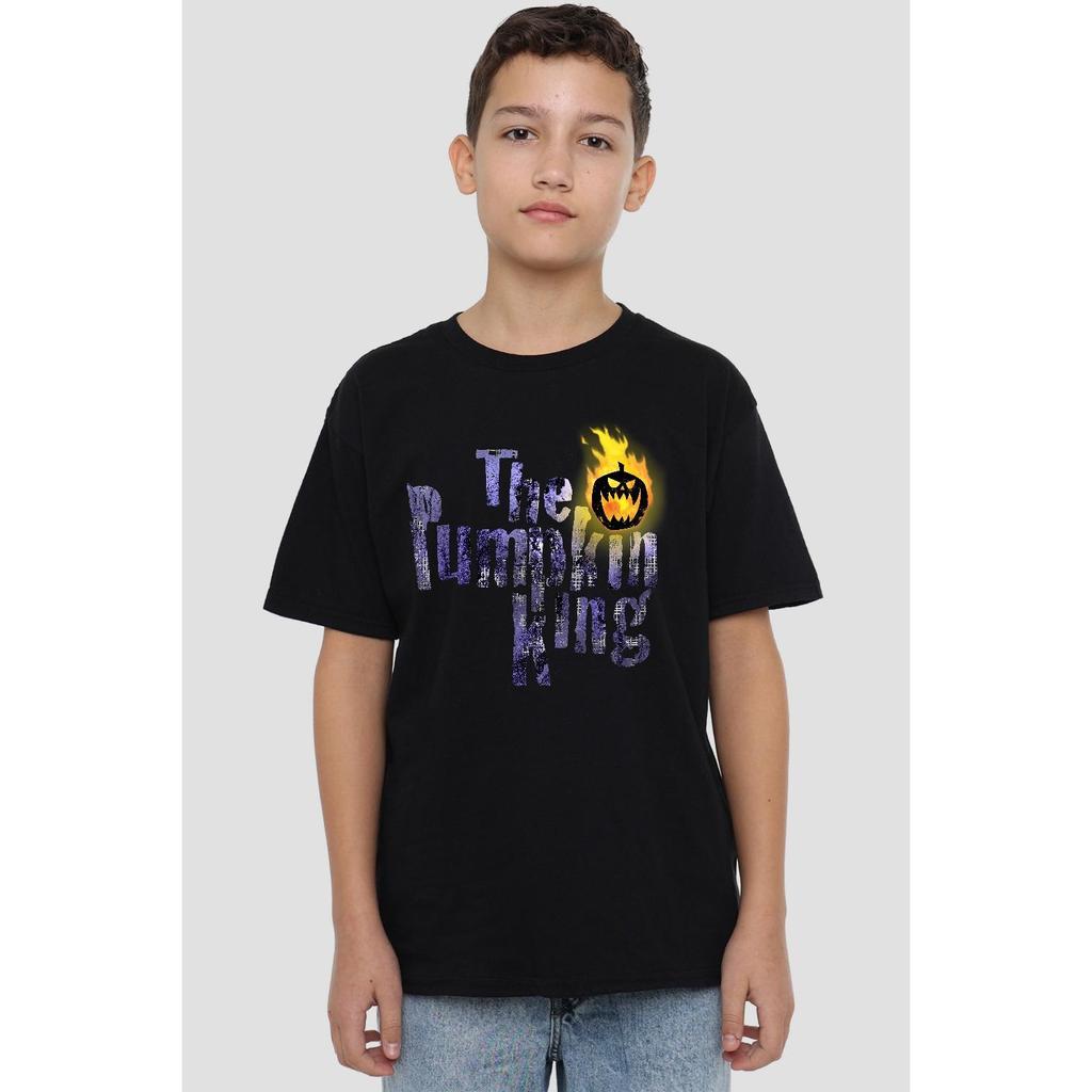 Детская футболка «Кошмар перед Рождеством» с надписью «Тыквенный король»