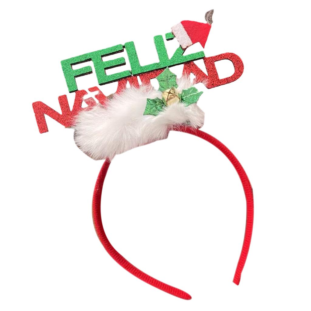 Светодиодный светящийся рождественский ободок для волос для всех возрастов, ободок для волос для новогодней вечеринки, праздничные аксессуары для вечеринки, праздничные украшения для волос