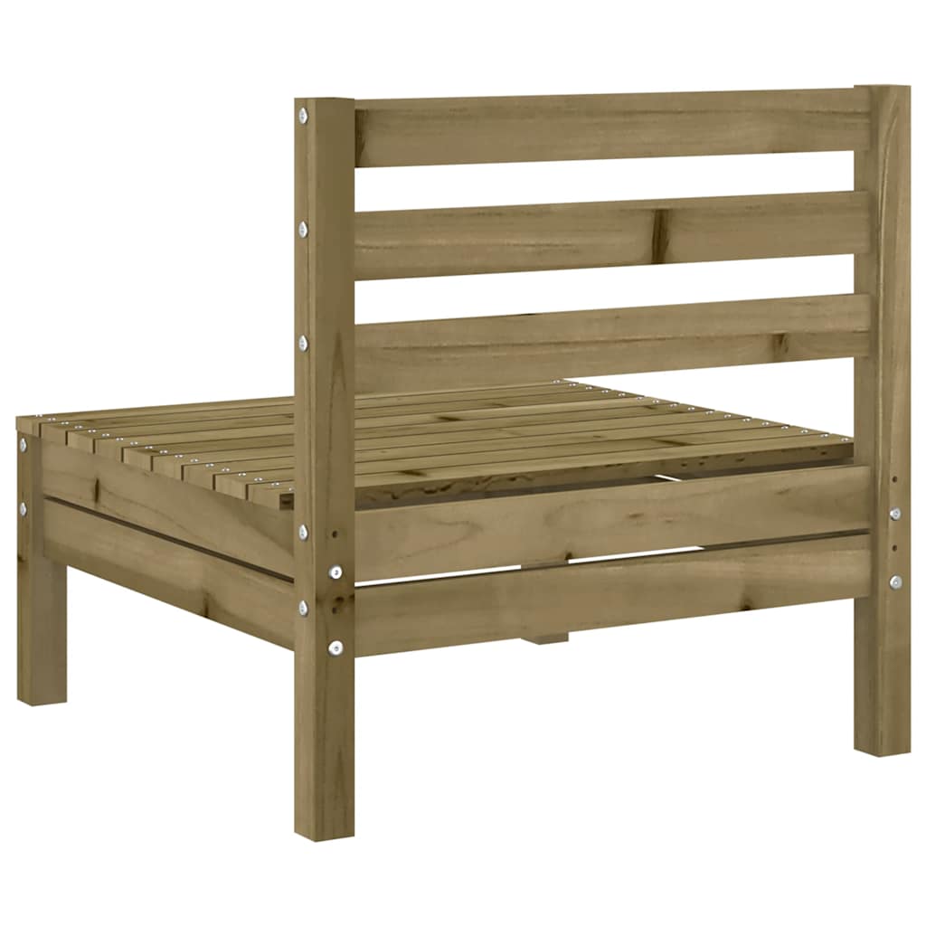 Garden Sofas Without Armrests 2 Pieces Pressure Treated Pine Wood
