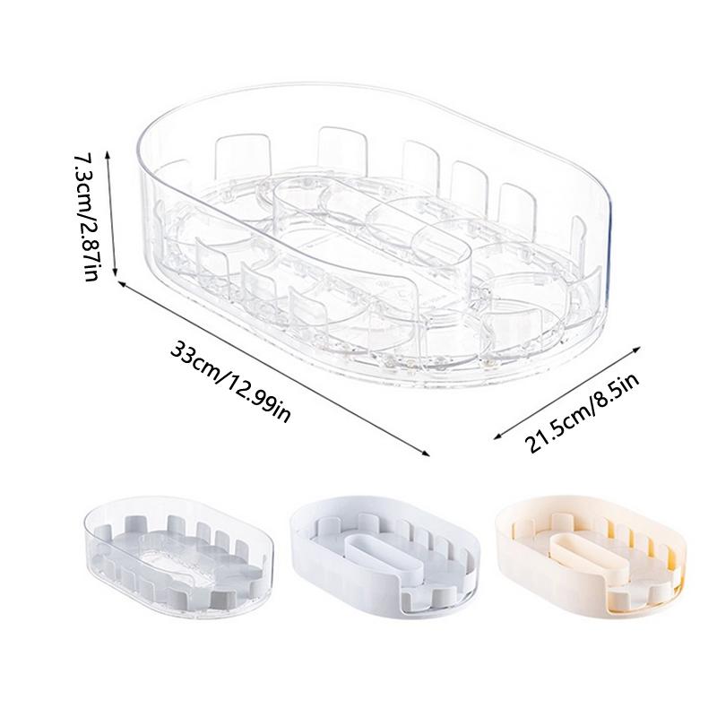 Turntable Organization Multifunctional Easily Organize Condiments Organizer For Bathroom Cabinet Fridge Vanity Cosmetics