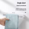 Wall-Mounted Punch-Free Bathroom Towel Rack with Hooks