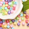 80 шт. 5,5 мм квадратные кубические цветные акриловые бусины с цифрами свободные бусины изготовление ювелирных изделий своими руками брелок браслет модные ручные работы бисерные аксессуары