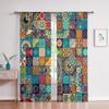 3D Bohemian Style Colorful Pattern Curtains 2 Panels Moroccan Style Home Living Room Bedroom Balcony Decorative Curtains