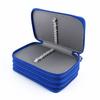 ZJchao 72pcs Colors Pencil Case Pen Bag Pouch Large Capacity Multi Layer Pencil Organizer Blue