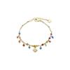 Bracelet - Luxenter - Wyrm - Cristal Multicolore - Or Jaune 18K - 16cm + 3cm D'extension