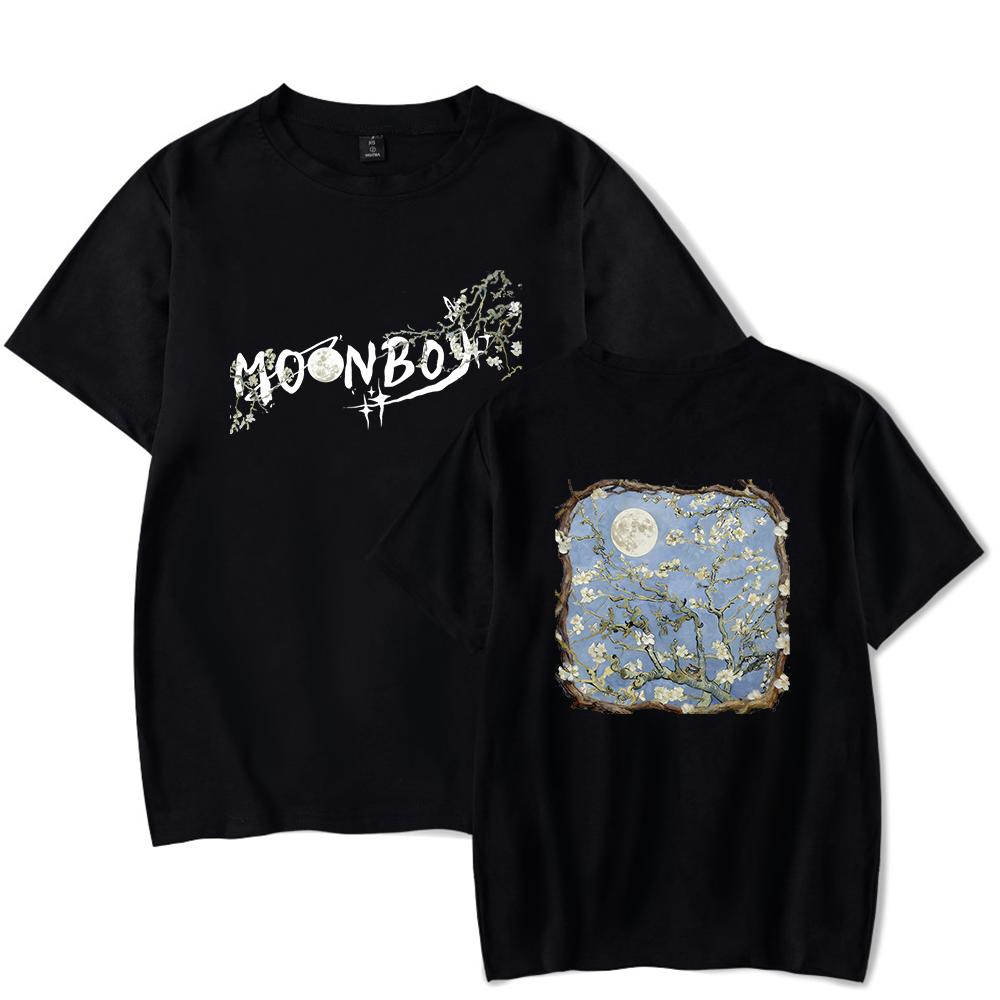 Футболка JVKE Moonboy с принтом из альбома Крутые топы унисекс и женские Streetwear