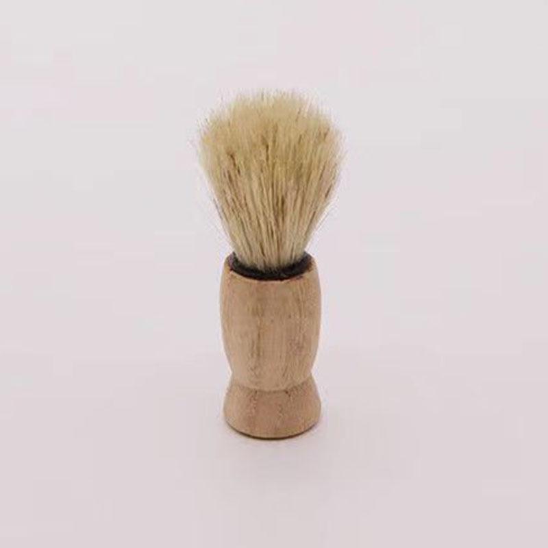 Мужская деревянная щетка для бороды и бритья для очистки пены и волос