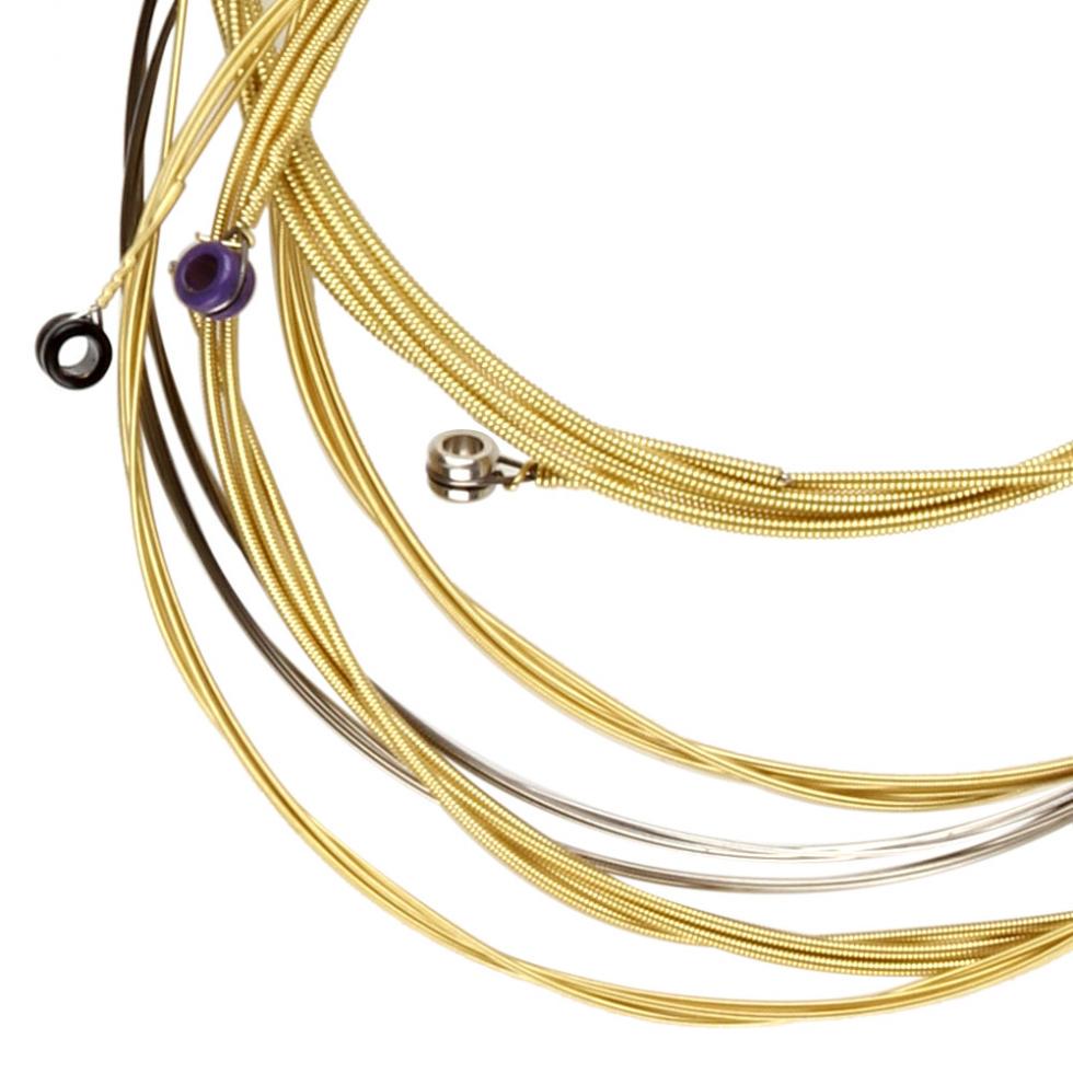 6 шт./компл. струны для акустической гитары 011-052, содержащие струны из фосфористой бронзы, полный яркий тон