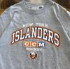 90-е New York Islanders НХЛ хоккейная команда серая унисекс футболка S-5XL Унисекс футболка