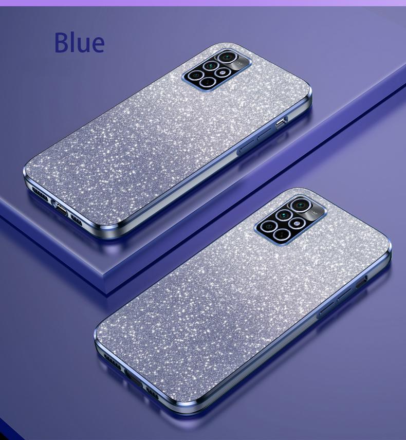 Note13 11 12pro Luxury Gradient Glitter Plating Case For Xiaomi Redmi Note 13 11 12 Pro Plus Silicone Back Cover Note12 12s 11s