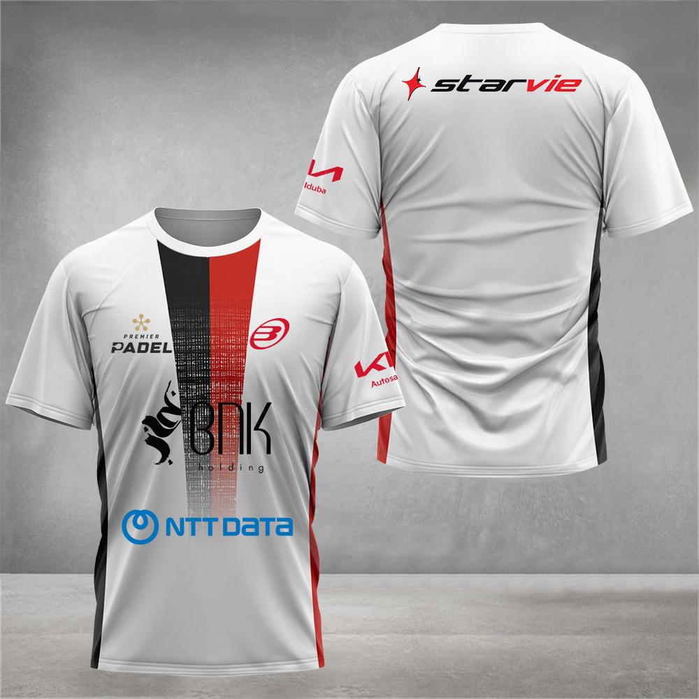 Быстросохнущая футболка для падел-тенниса для мужчин, удобная, дышащая, с круглым вырезом, с коротким рукавом, одежда для улицы, бадминтон, бега