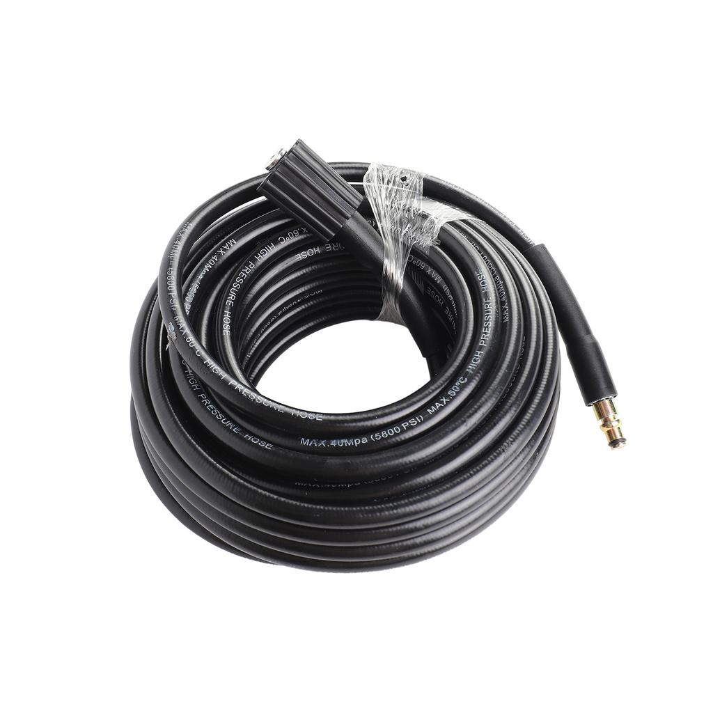 High Pressure Washer Hose M22 18Mpa 15m Black Garden Washer Pipe Sprayer Hose Partially Compatible for Nilfisk C100