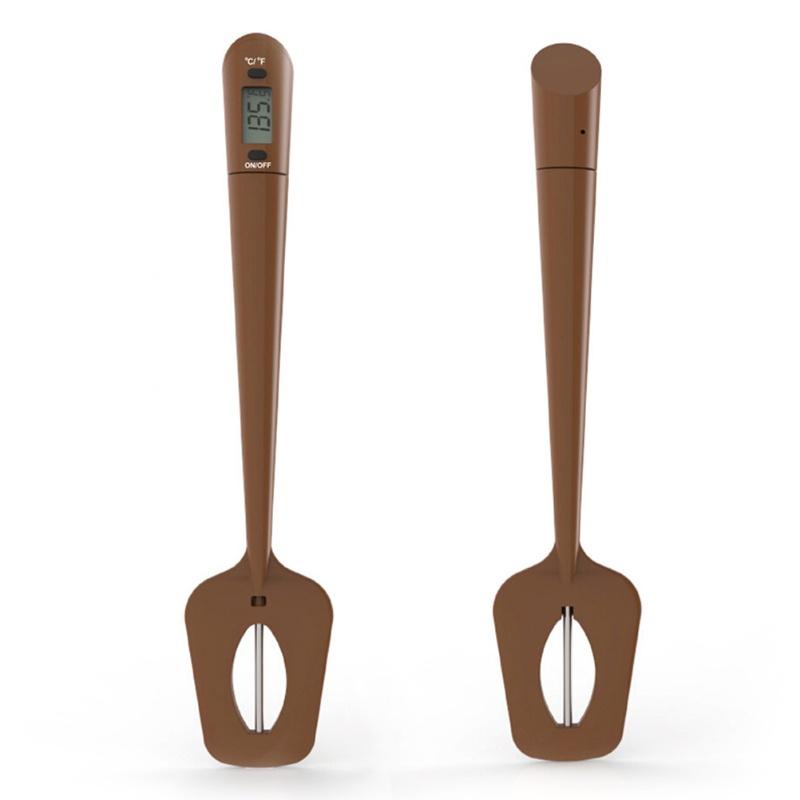 Твердый Жидкий Цифровой Скребок Термометр Конфеты Шоколад Вода Пищевой Датчик Температуры Инструмент Скребок для Выпечки Тортов Смешивания