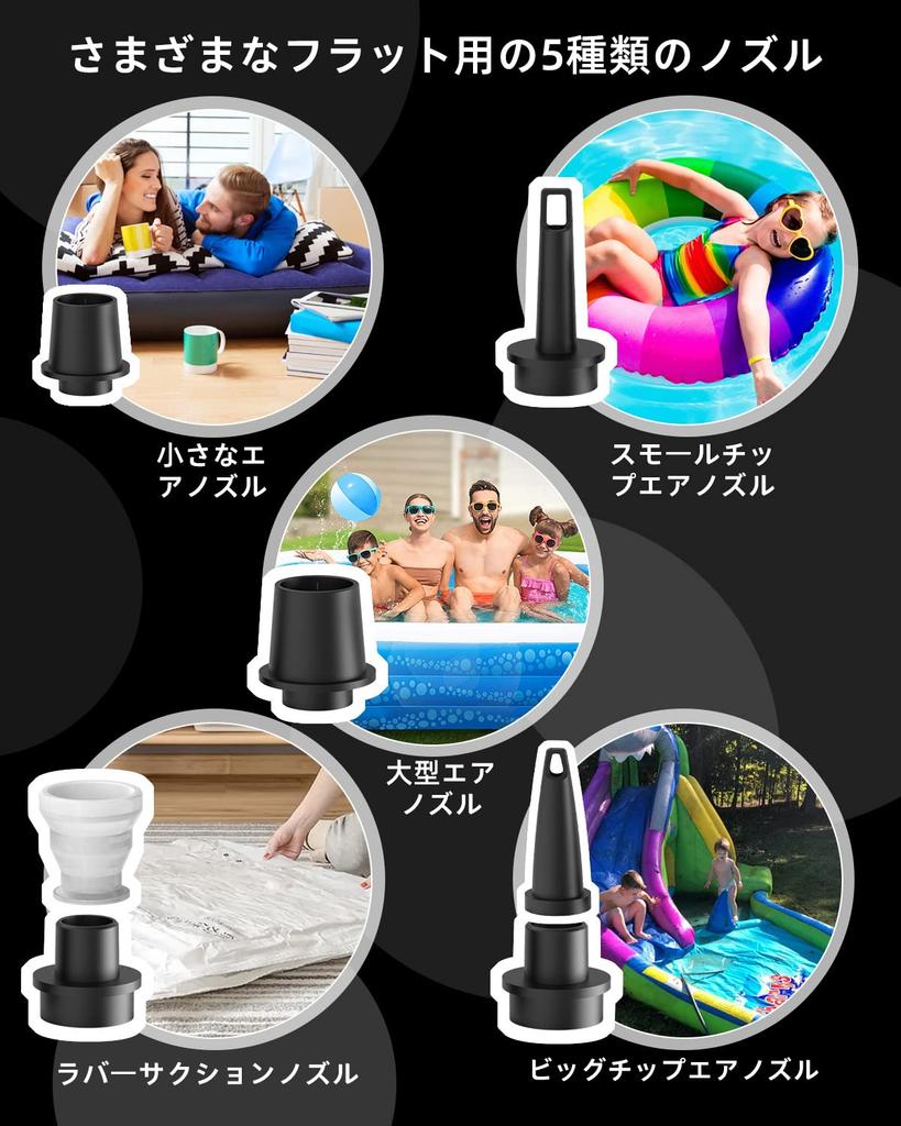 Homdat Electric Air 1600 мАч Портативный воздушный насос USB Перезаряжаемый Быстрая зарядка Самый легкий насос с подсветкой Портативный воздушный насос Сдуть Бассейн Буй Поплавок