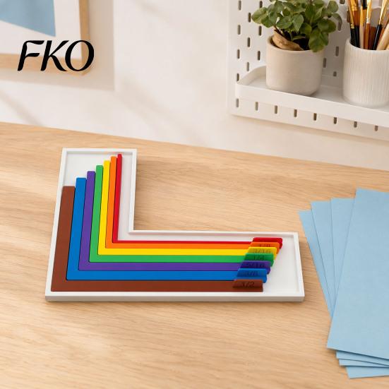 Corner Alignment Tool 7Pcs/Set Paper Crafting Rulers with Storage Case, Color-Coded L-Shaped Pastel Color Size Tabs, Layering Guide
