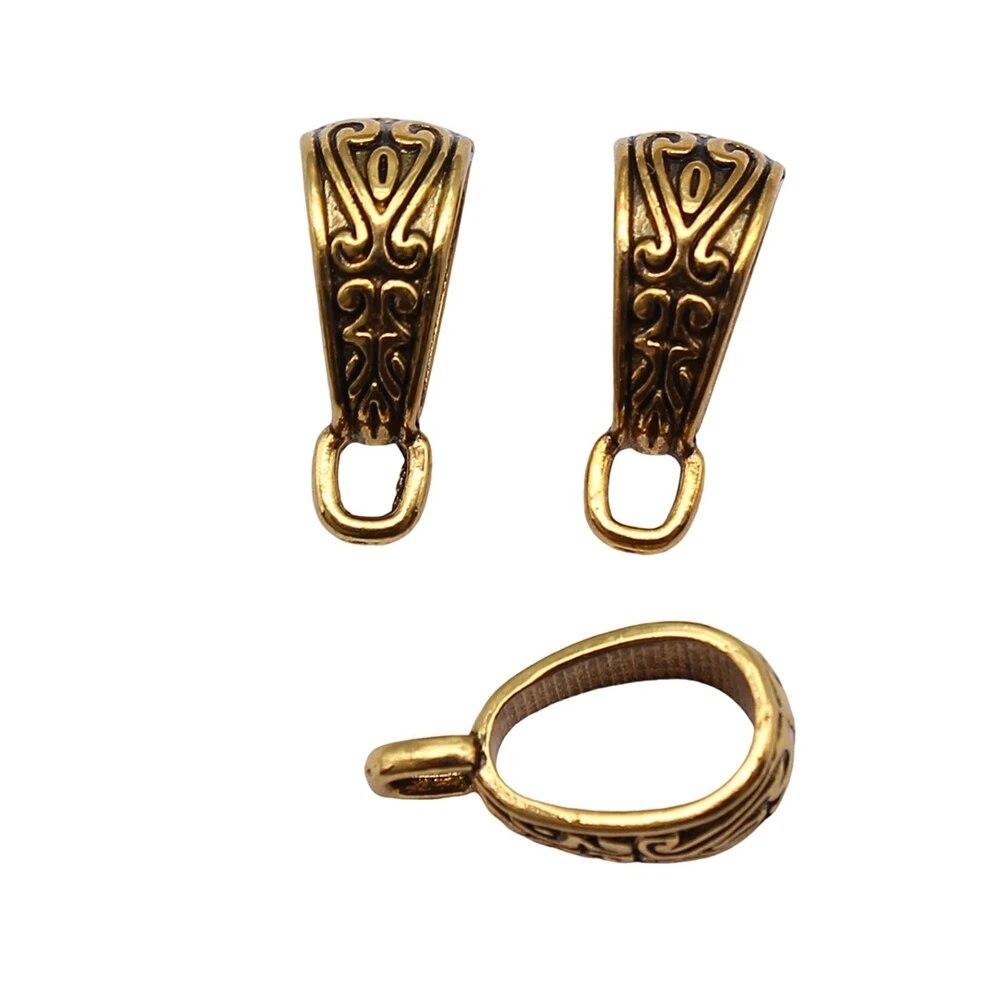 Декоративные металлические подвесные компоненты для головы с античной отделкой и бусинами для изготовления ювелирных изделий