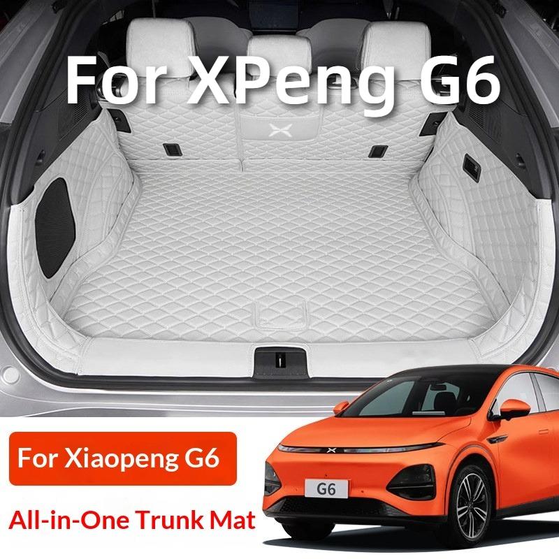 Подходит для XPeng G6 2023 Автомобильный коврик в багажник с полным покрытием Версии Max и Pro Модификация интерьера