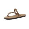 Korean version of retro toe slippers women's summer wear 2025 new versatile casual flat commuter Roman sandals