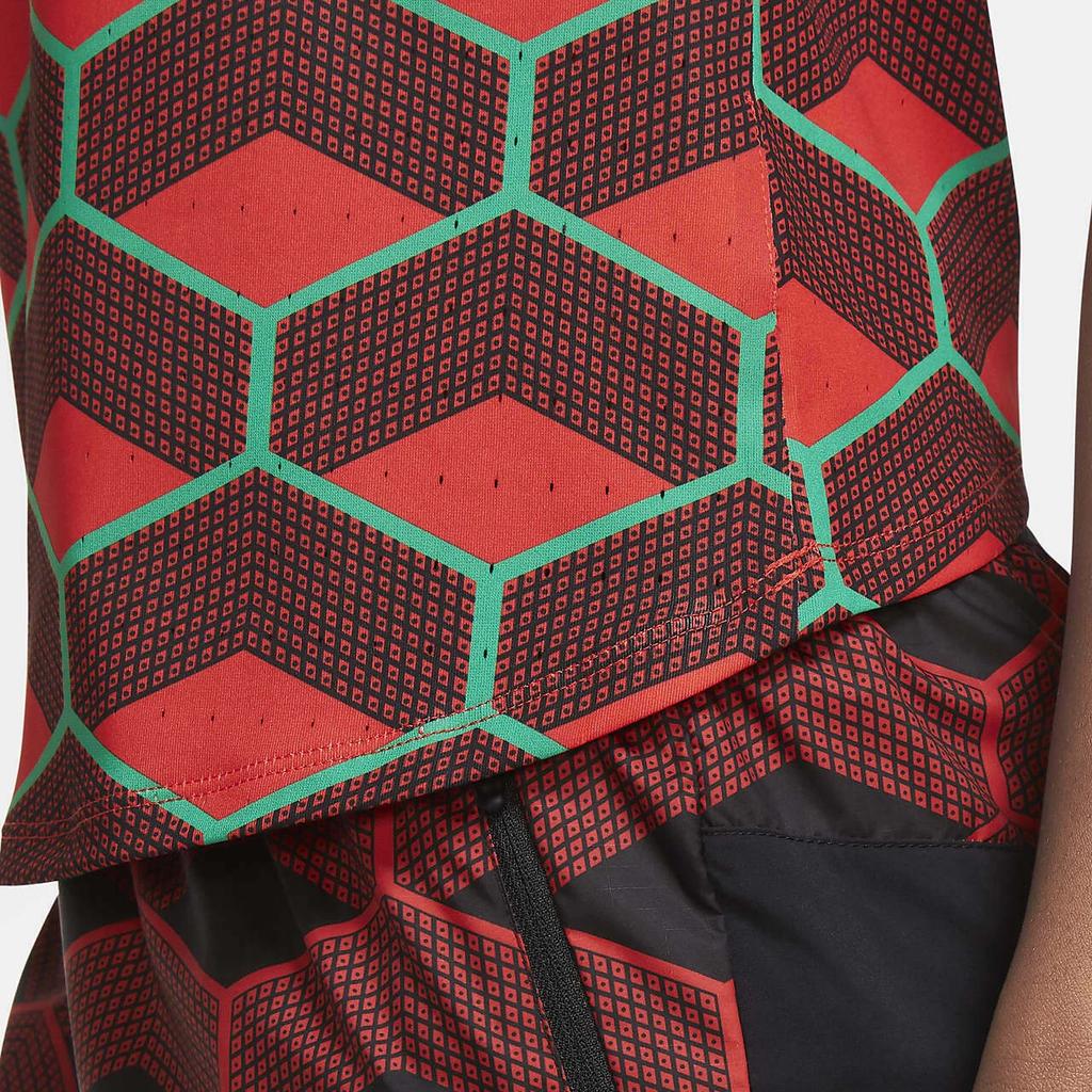 Nike Пуловер с U-образным вырезом Aeroswift, жилет без рукавов с надписью, женские топы, красный, зеленый, CV0381-673