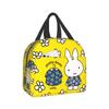 Miffy Ланч Изотермический Ланч Мягкий Охладитель для и 13 см Толщиной x 22 см Шириной x 20 см Сумка, Изолированная, На молнии, Компактная, Портативная, Сумка, Сумка, Сумка-тоут/Эко-сумка,