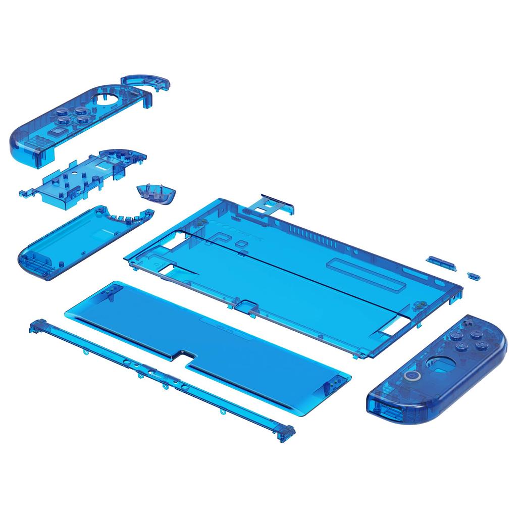 Не основной блок Прозрачная задняя панель для eXtremeRate Switch OLED PC switch Задний переключатель совместим с портативным контроллером Switch OLED Joycon