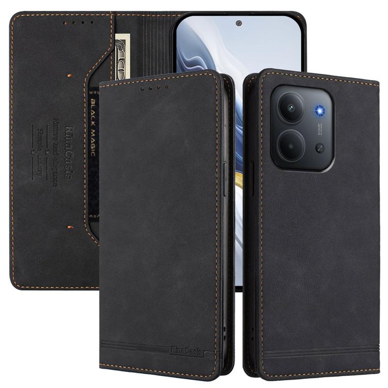 Retro Antitheft Leather Wallet Flip Case For Xiaomi Poco C85 C71 C75 F7 Ultra M7 X7 Pro 5g Phone Cover Magnetic Hasp Card Slot