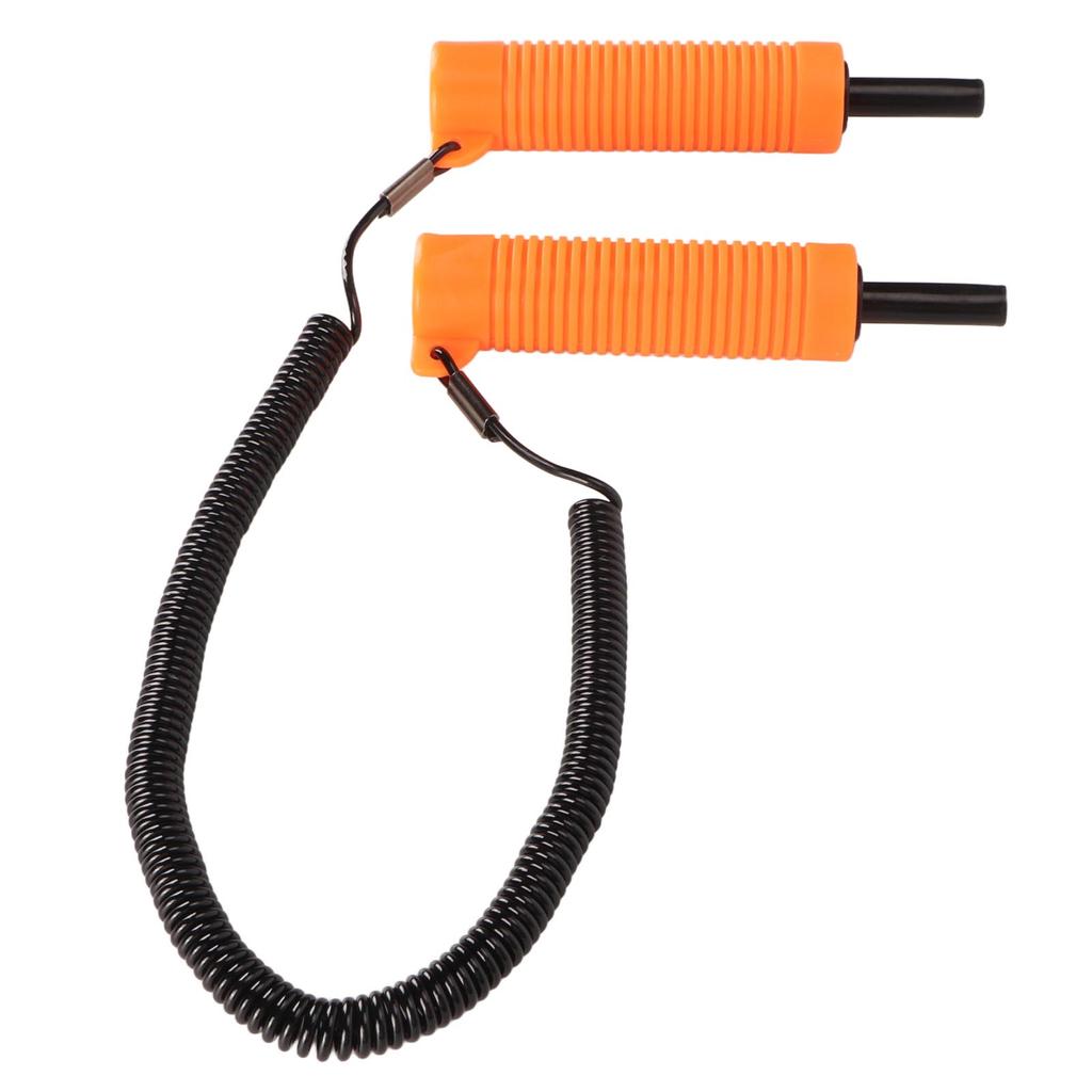 Набор выдвижных ледорубов Удобная рукоятка Острый наконечник Ледорубы со свистком для рыбалки, катания на коньках, экстренных ситуаций Оранжевый