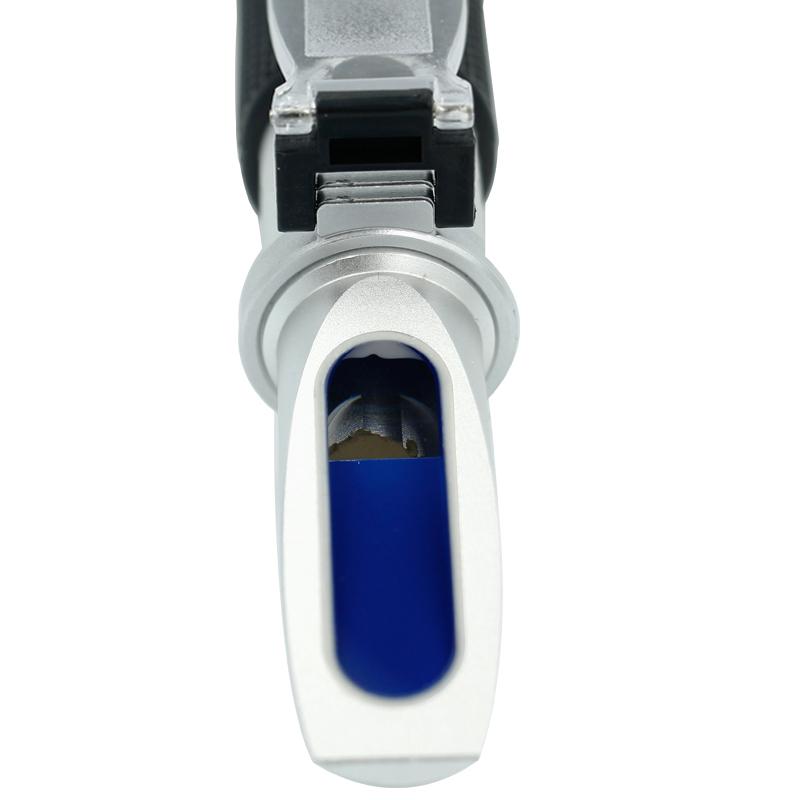 2 in 1 Brix/Salt Refractometer 0-32% Sugar Refractometer 0-28% Salinity Tester ATC Handheld Refractometer for Brine Fruit Marine