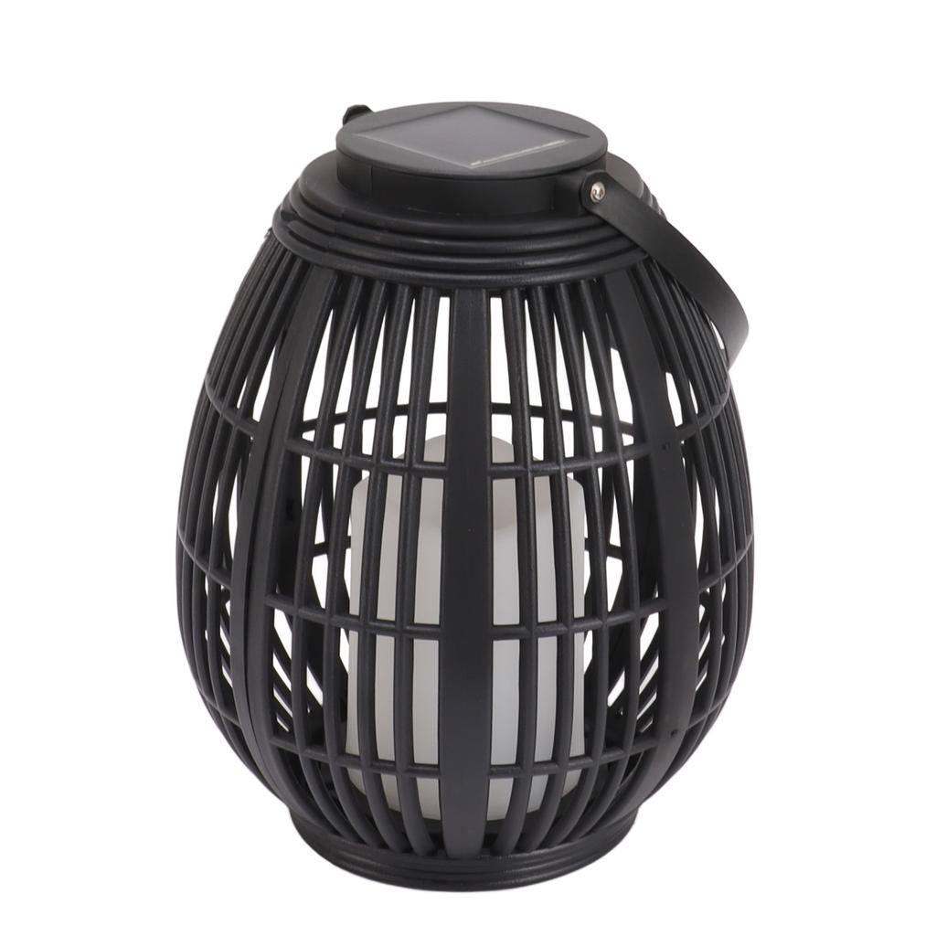 Solar Garden Lantern LED Outdoor Solar Lantern Waterproof Decorative Rattan Lantern For Patio Pathway Courtyard