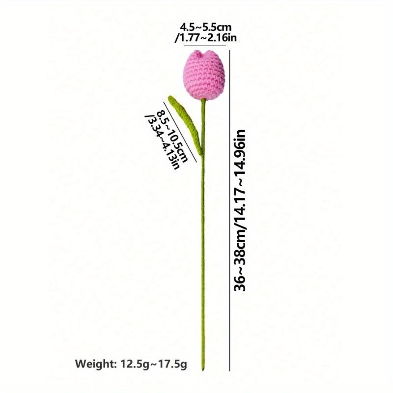 1pc Handmade Imitation Tulip Flower for Mother's Day, Teacher's Day, Valentine's Day Gift or Flower Arrangement (Random Delivery)