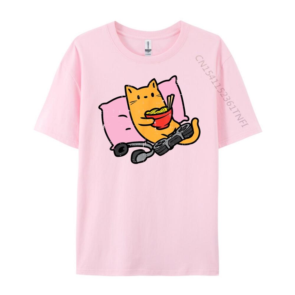 Gamer Cat Ramen Kawaii Gaming Japanese Women Men 3d Printed T Shirts DURABLE Cheap Chinese Style