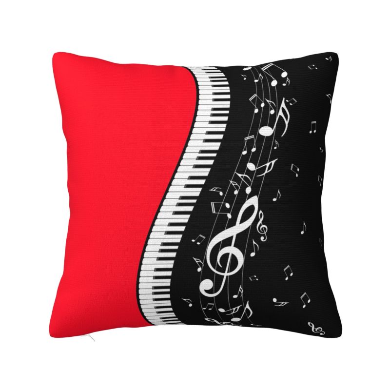 Скрипичный ключ Музыка Дракон Наволочка Декорация для гостиной Чехол для подушки на диван или кресло Полиэстер Уютная наволочка Дакимакура