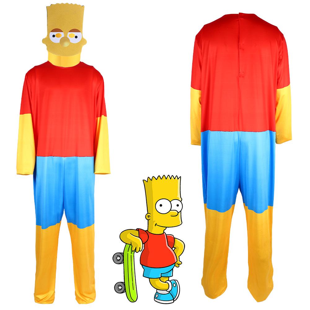 Simpsons-Themed Parent-Child Cosplay Outfit: Matching Performance Costumes
