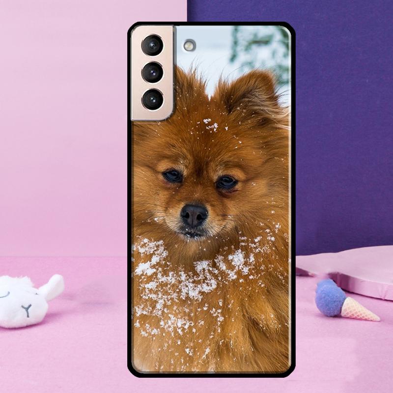 Pomeranian Dog Phone Case For Samsung Galaxy S24 Ultra S25 Ultra S9 S10 S20 S21 S22 Plus S23 S24 FE Cover