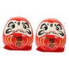 TOYMYTOY Set of 2 Daruma Egg Daruma Fortune Ceramic Ornament Chart Mini Sera