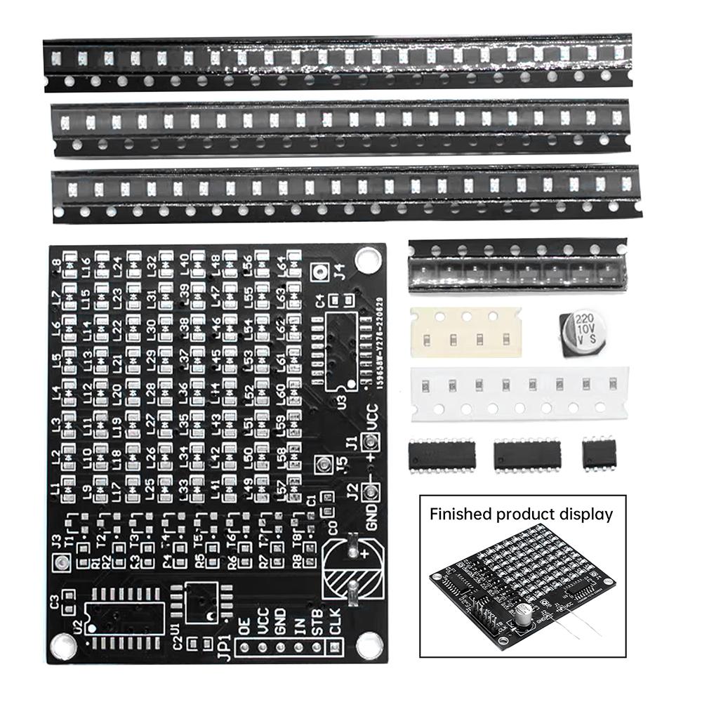 Светодиодный SMD Dot Matrix Рекламный Экран Красный Дисплей 64LED/256LED Электронный Набор Плата для Практики Сварки Компонентов SMT Детали для DIY