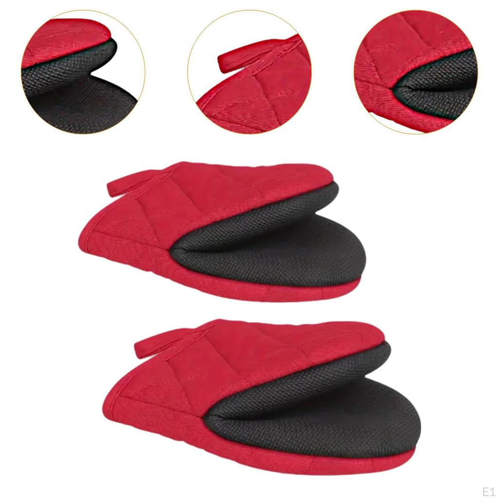 2 шт. в упаковке мини-прихватки с петлей для подвешивания, кухонные принадлежности для микроволновой печи и барбекю