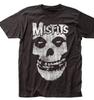 26 Misfits Потертая Череп Мужская Футболка Черная Унисекс Футболка
