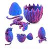 3D-печатная фигурка драконьего яйца с подвижными суставами, китайская фигурка лунга, шарнирный дракон