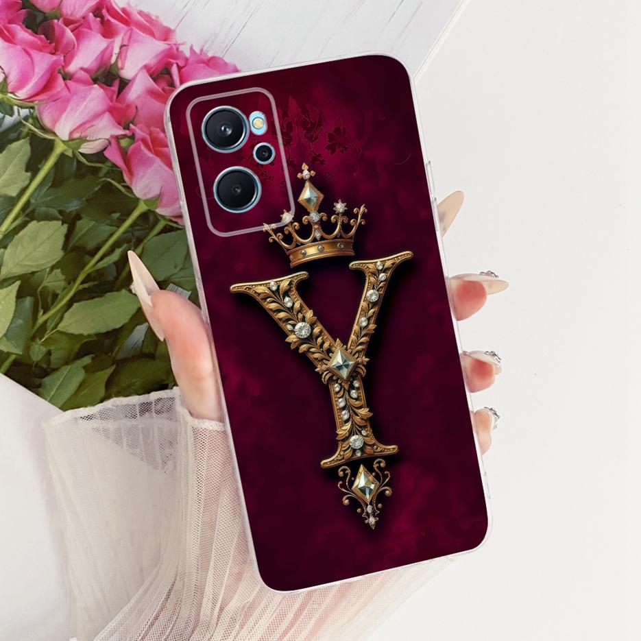 Чехол для Realme 9i 4G RMX3491 Милая Корона Буквы Чехол Мягкий Тонкий Чехлы для Телефона Для Realme 9i Realme9i 5G RMX3612 Задняя Крышка Fundas